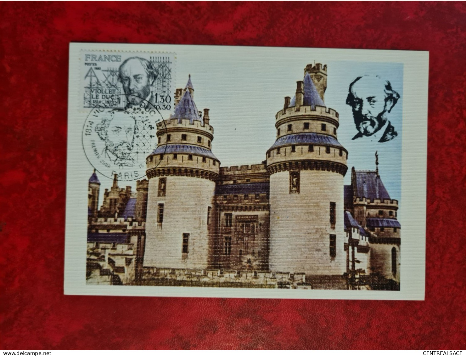 Carte MAXIMUM 1980 PARIS VIOLLET LE DUC - 1980-1989