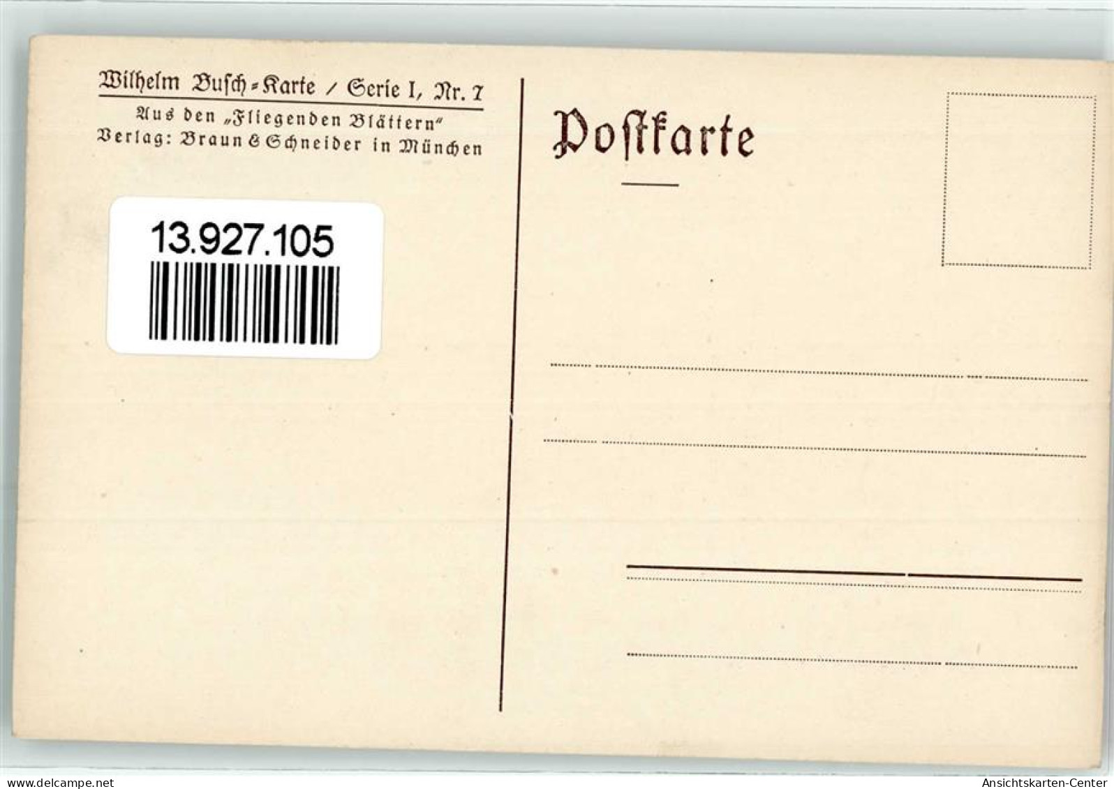 13927105 - Serie I Nr.7 Aus Den Fliegenden Blaettern - Frosch - Busch, Wilhelm
