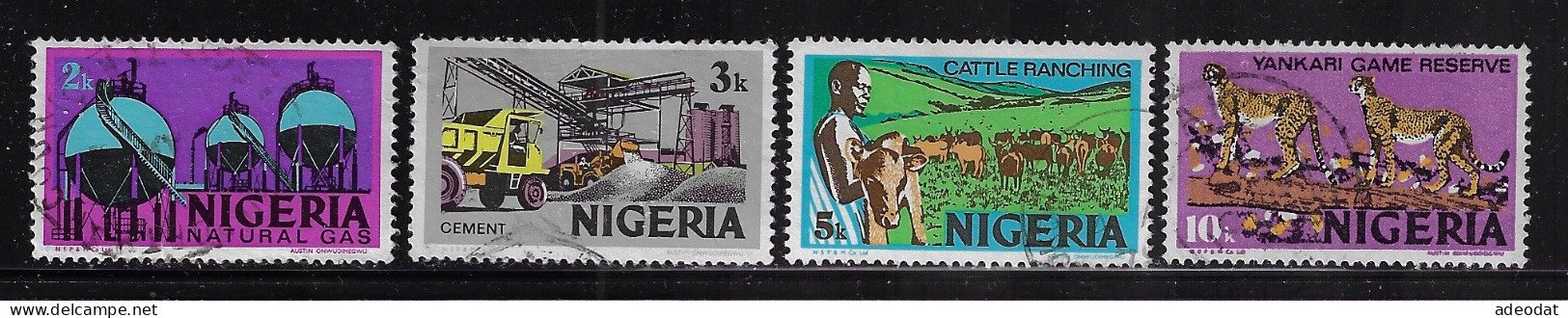 NIGERIA  1973-74  SCOTT#292,293,294,297 USED - Nigeria (1961-...)