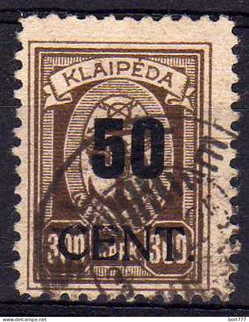 Germany Memel Klaipeda 1923 Used Stamp Mi#198 - Klaipeda 1923