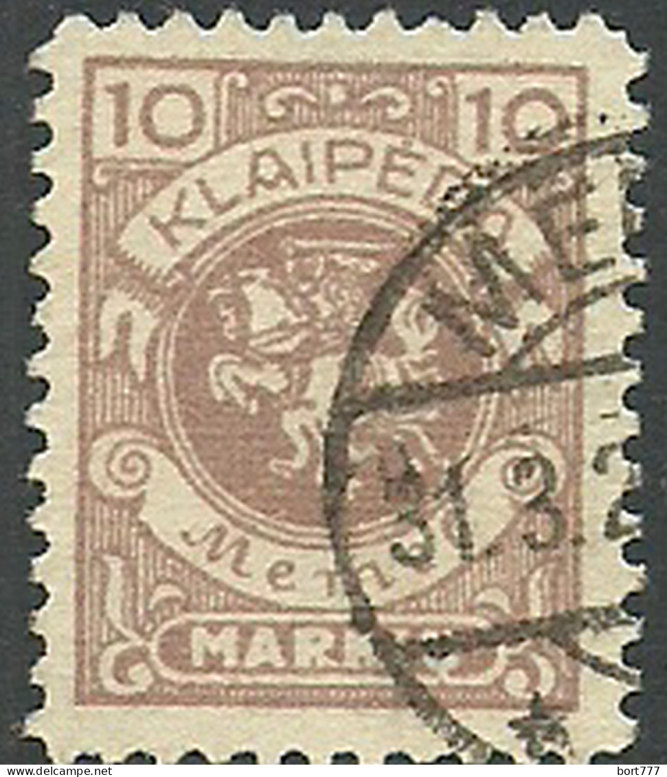 Germany Memel Klaipeda 1923 Used Stamp Mi# 141 - Memelland 1923