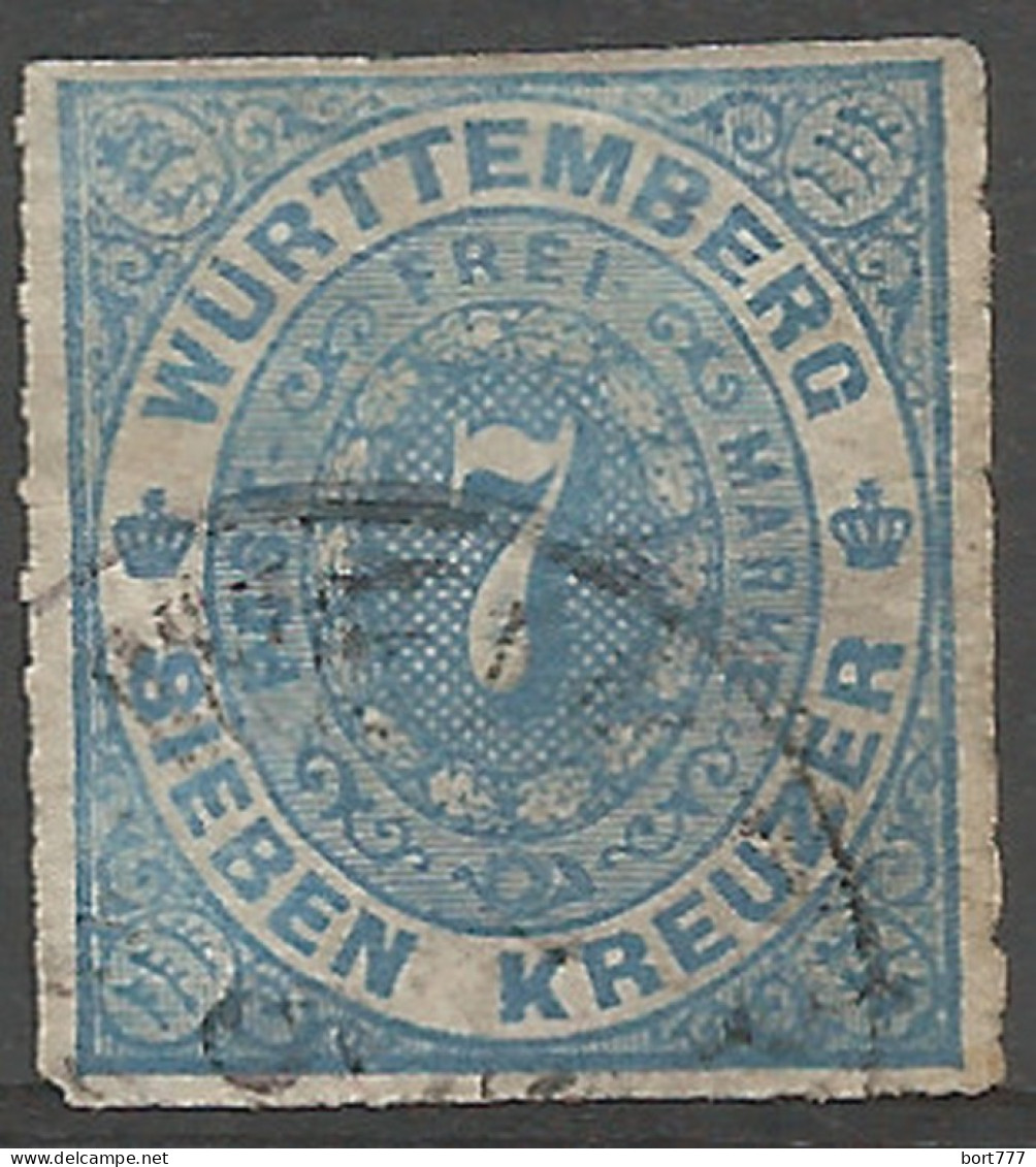 Germany Wurttemberg 1869 Used Stamp Mi# 39 - Sonstige & Ohne Zuordnung