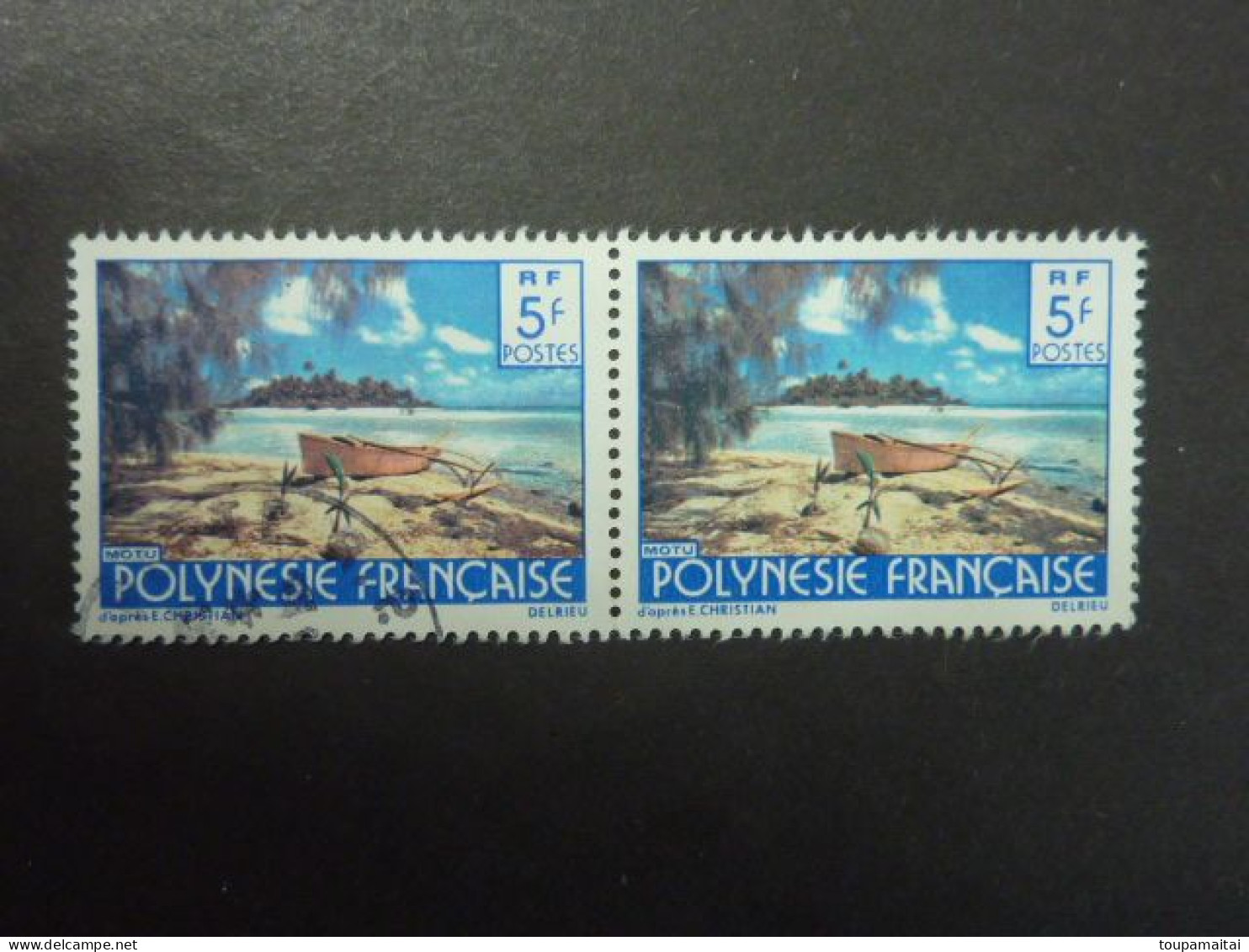 POLYNESIE FRANCAISE, Année 1979, Paire De YT N° 136 Oblitérés - Used Stamps