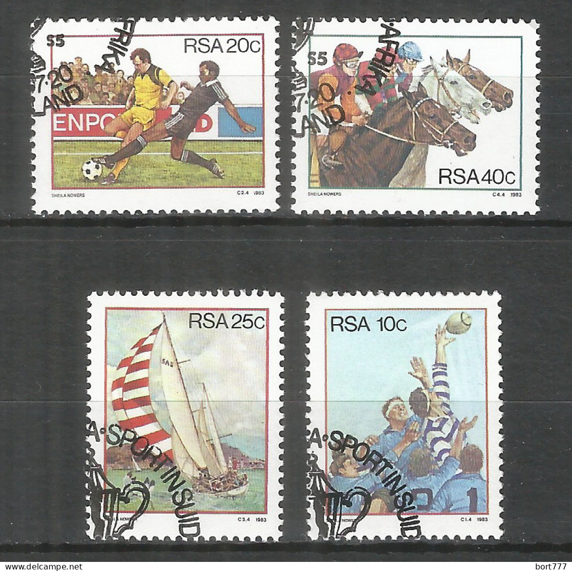 RSA 1983 Used Stamps Soccer - Gebruikt