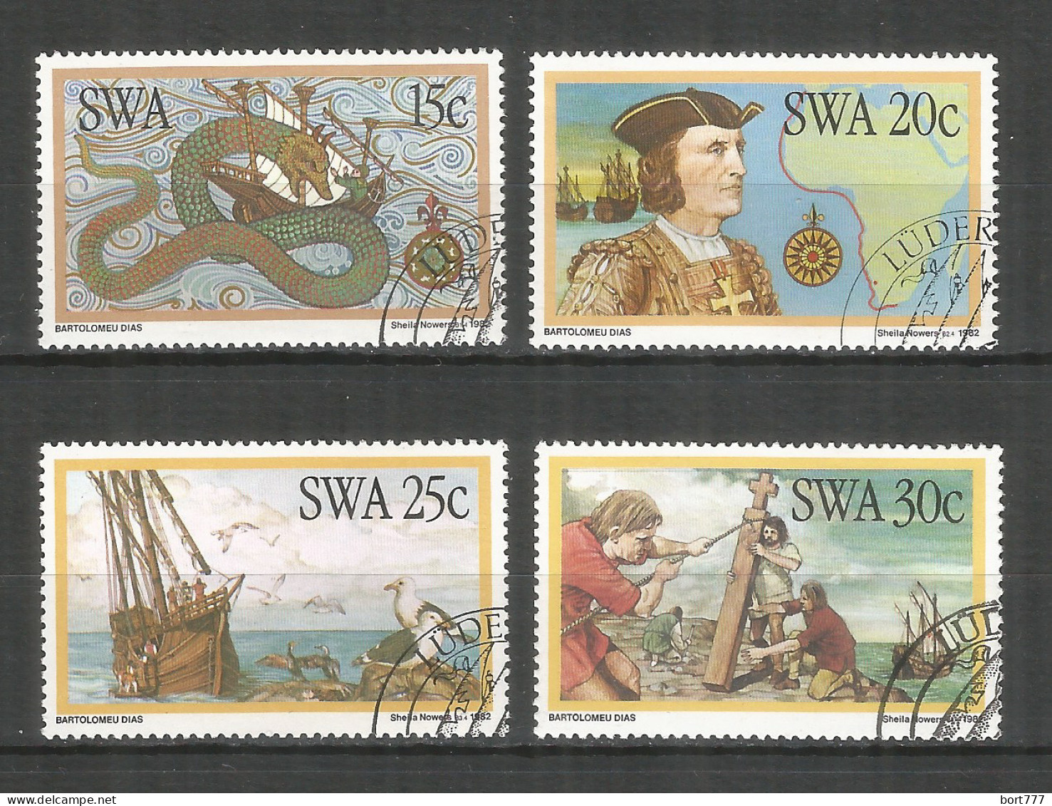 SWA Namibia 1982 Used Stamps Ships - Namibië (1990- ...)