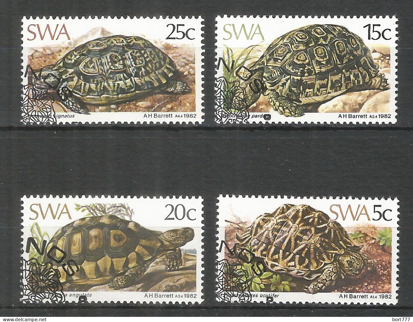 SWA Namibia 1982 Used Stamps Turtle - Namibië (1990- ...)