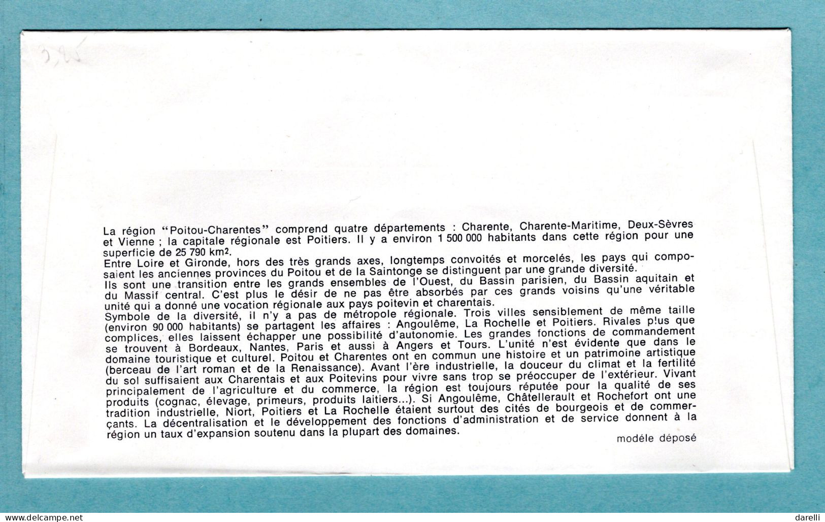 FDC France 1975 - Série Régions - Poitou-Charentes - YT 1851 - 86 Poitiers - 1970-1979