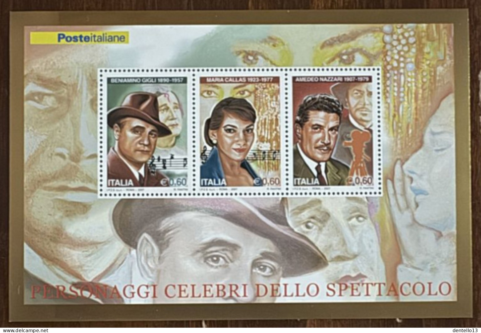 REPUBBLICA 2007 - Personaggi Celebri Dello Spettacolo (MNH**) - 2001-10:  Nuevos