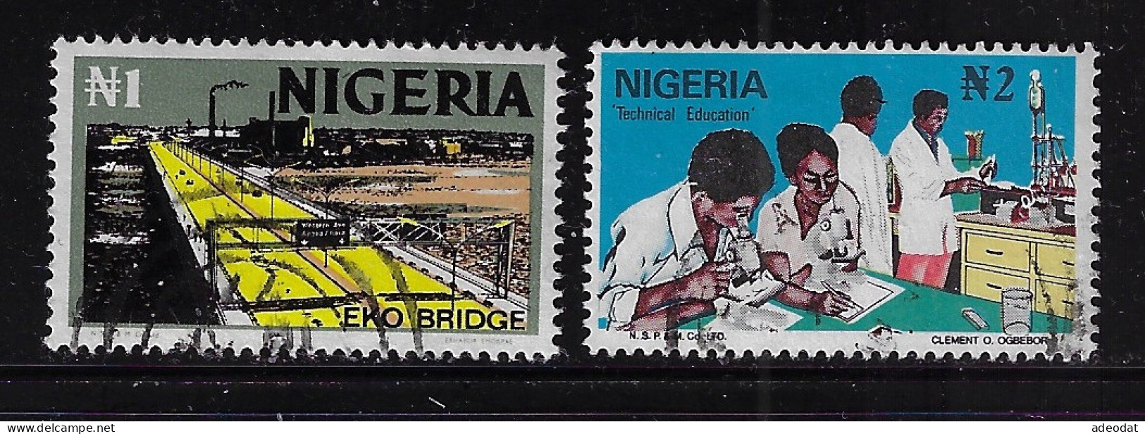 NIGERIA  1973-74  SCOTT#306,307 USED - Nigeria (1961-...)