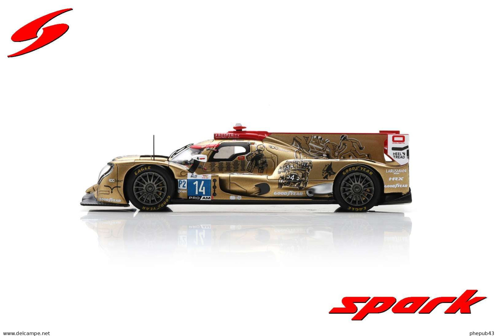Oreca 07 - Gibson - Nielsen Racing - 24h Le Mans 2023 #14 - R. Sales/M. Beche/B. Hanley - Spark - Spark