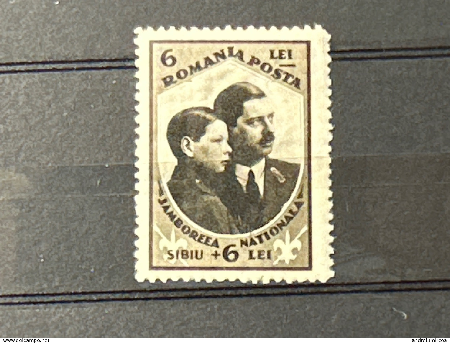 1932 Jamboreea Naționala 6+6 Lei MNH - Ungebraucht
