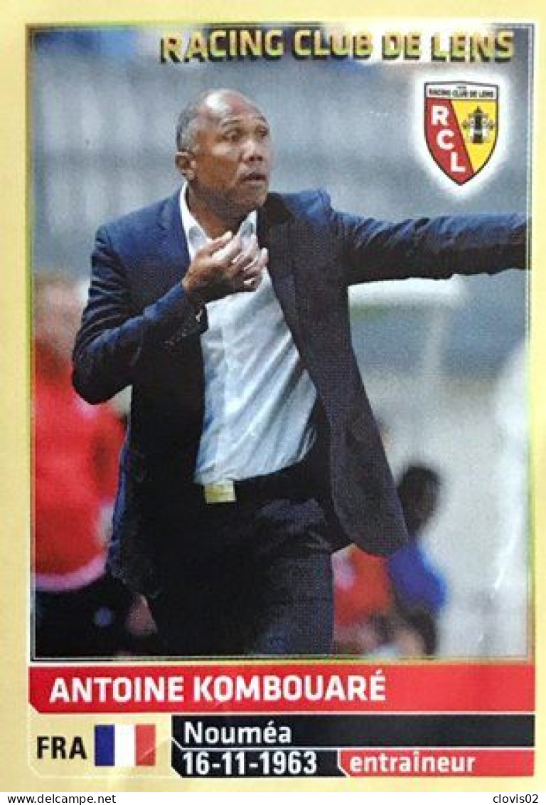 124 Antoine Kombouaré - RC Lens - Panini France Foot 2014-2015 Sticker Vignette - Französische Ausgabe