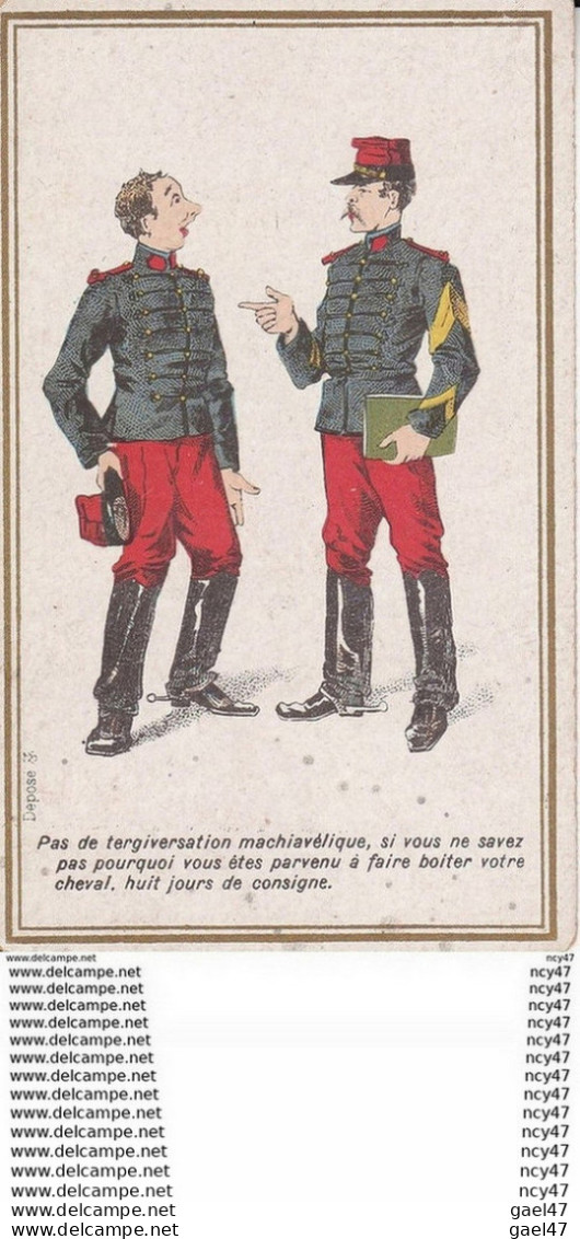 CHROMOS. Vous êtes Parvenu à Faire Boiter Votre Cheval, Huit Jours De Consigne. ...T412 MILITARIA - Other & Unclassified