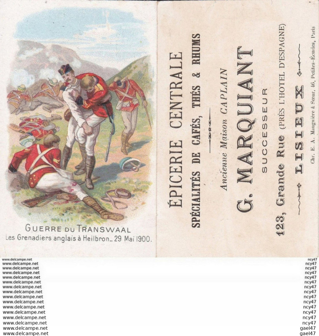 CHROMOS. Epicerie Centrale G. MARQUIANT (Lisieux).Guerre Du Transwaall, Les Grenadiers Anglais à Heilbron.T325 MILITARIA - Other & Unclassified