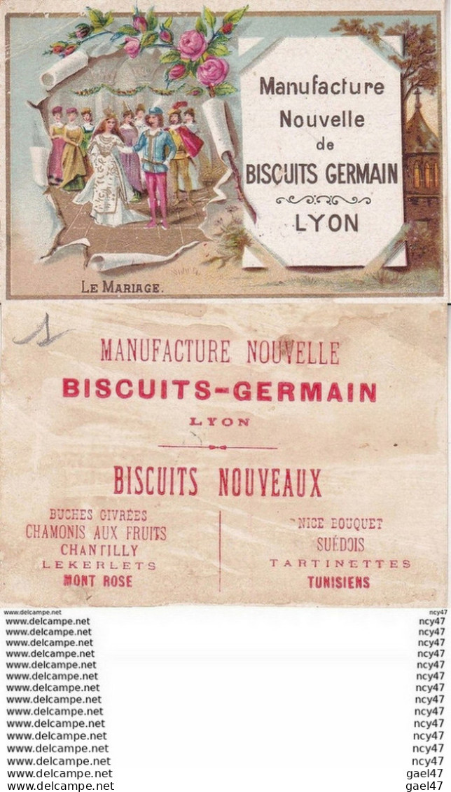 CHROMOS. Biscuits.GERMAIN.(Lyon).   Le Mariage. ...Z565 - Pernot