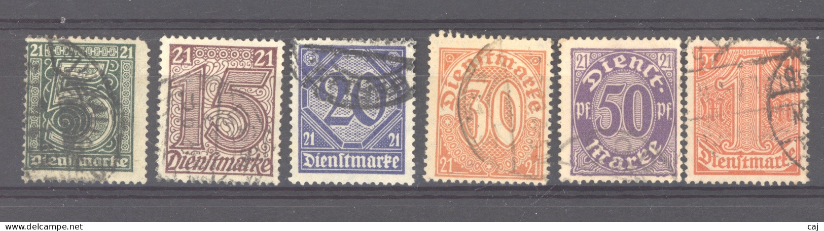 Allemagne  -  Reich  -  Service :  Mi  16-22  (o)  Sauf 17            ,      N5 - Dienstmarken