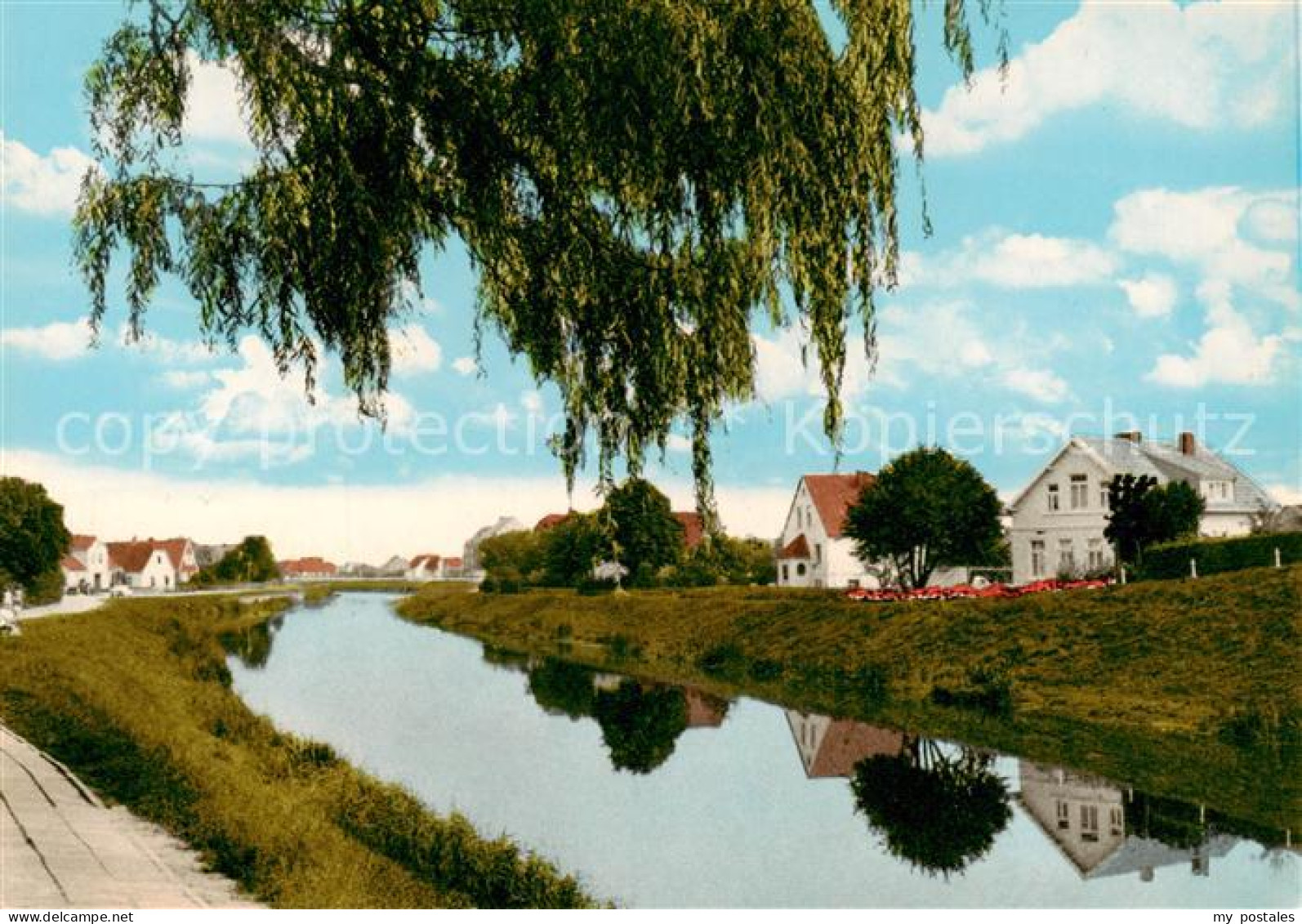 73851473 Carolinensiel Ostfriesland Uferpartie Am Kanal Carolinensiel - Wittmund