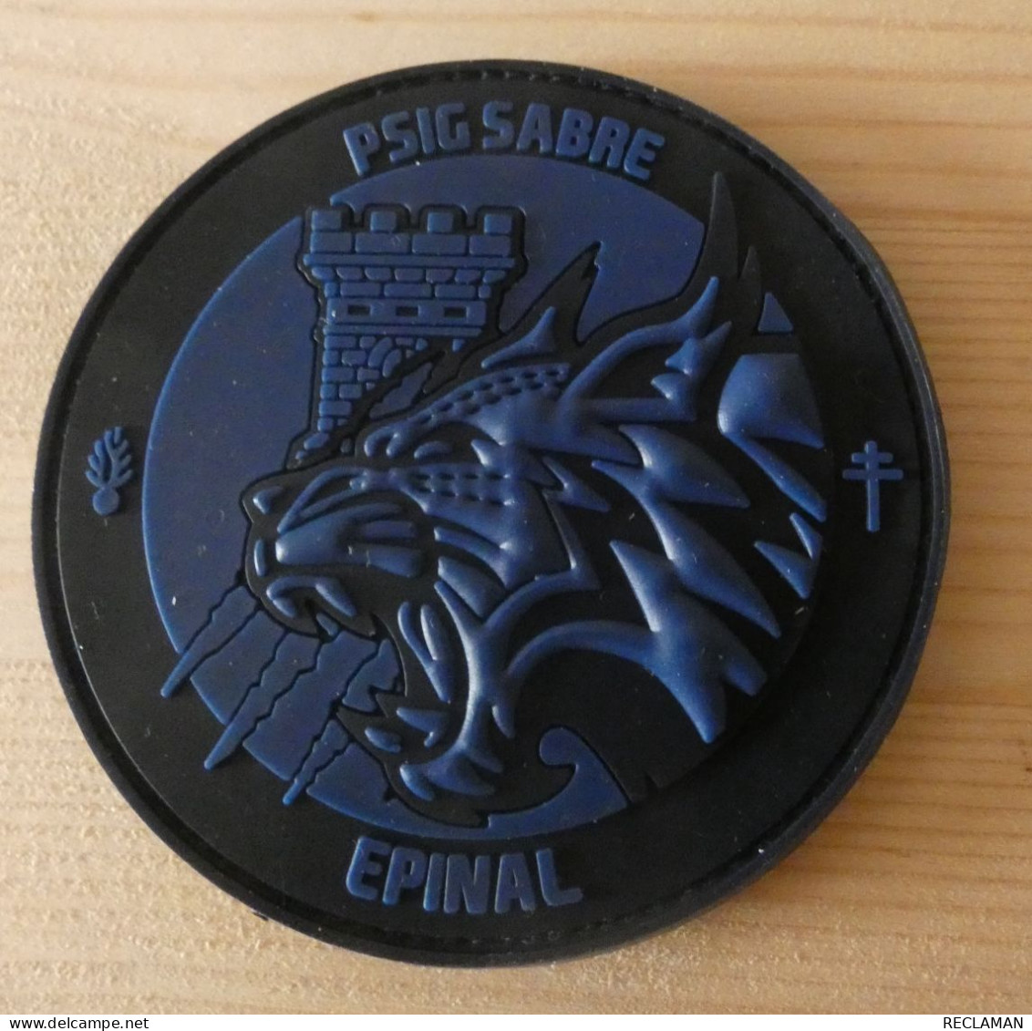 PATCH ECUSSON RONDACHE Collection PVC 3D GENDARMERIE PSIG SABRE EPINAL VOSGES BLEU - Police & Gendarmerie