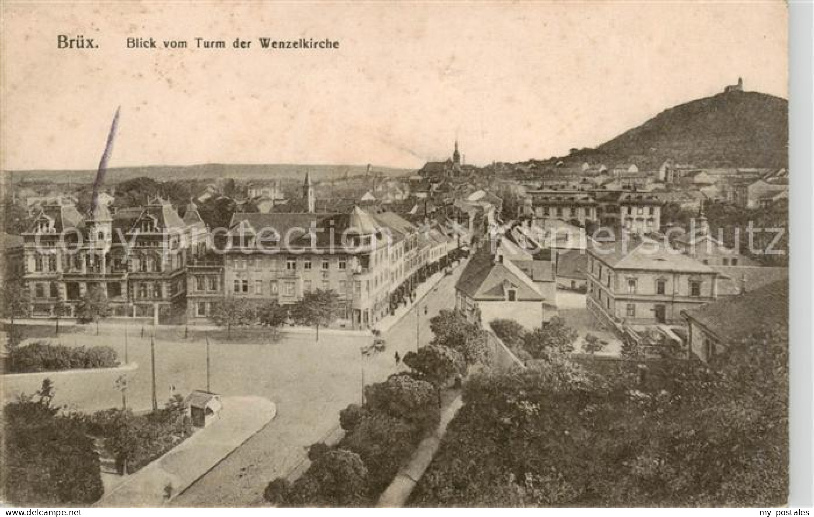 73851425 Bruex Most Sudetengau CZ Panorama Blick Vom Turm Der Wenzelkirche  - Tschechische Republik