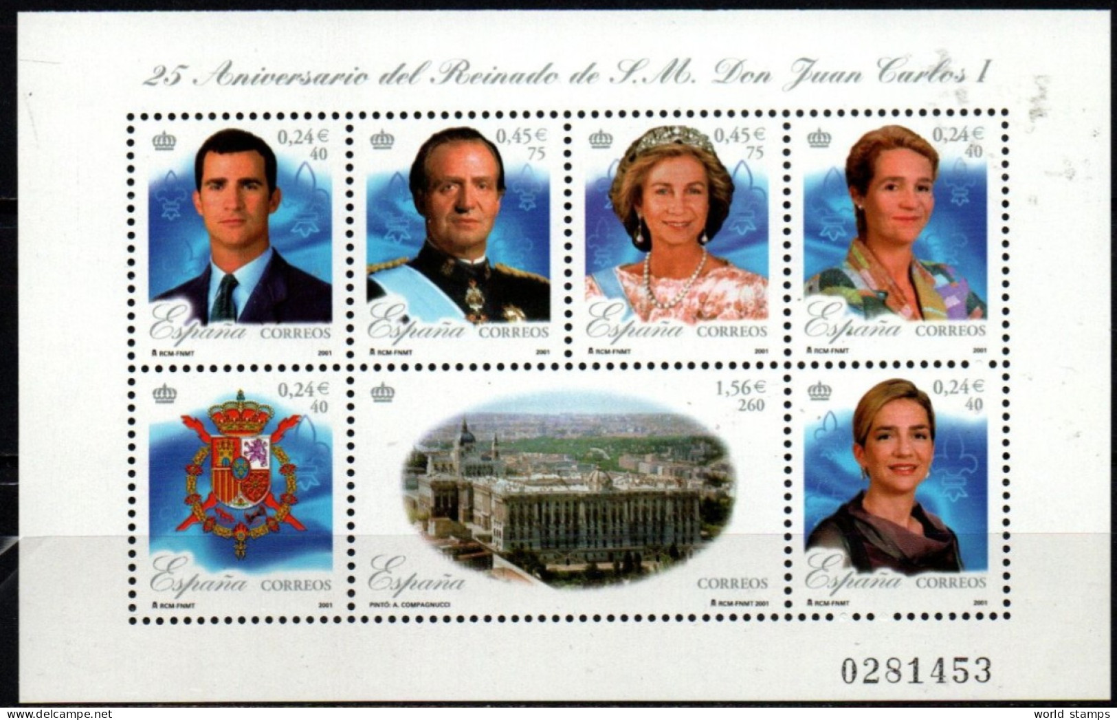 ESPAGNE 2001 ** - Blocks & Sheetlets & Panes