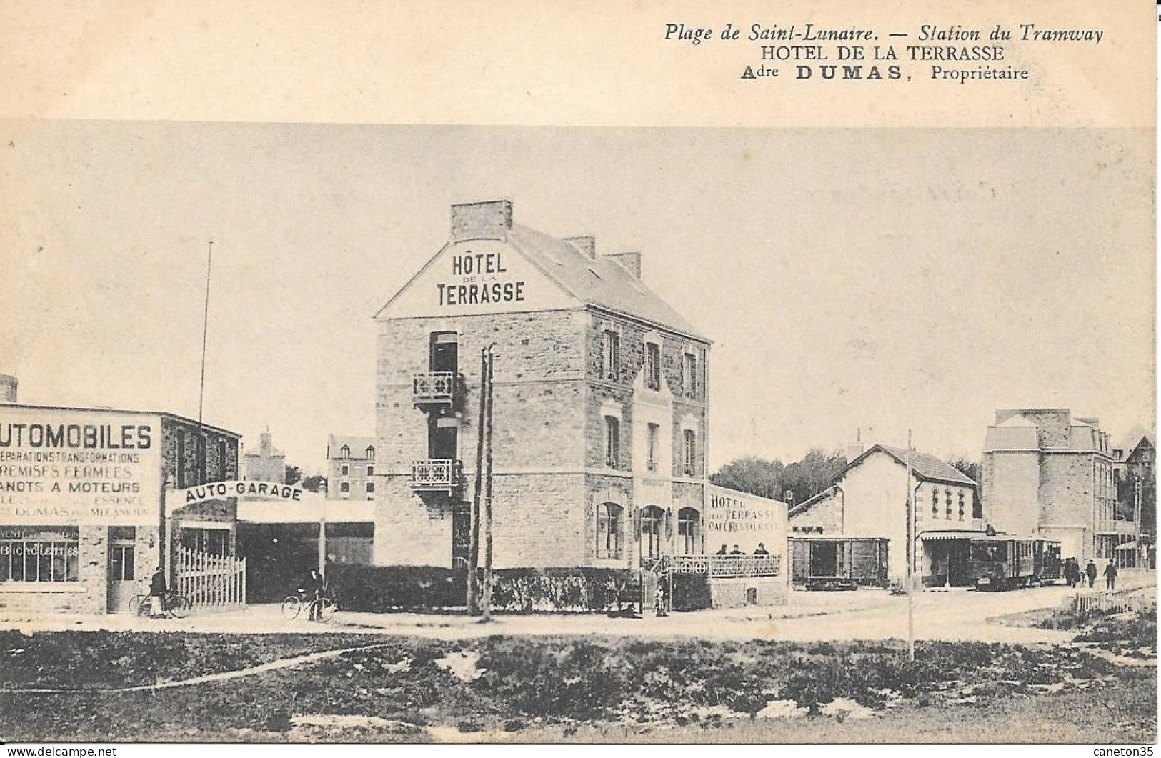 St Lunaire - Station De Tramway - Hôtel De La Terrasse - A Dumas - Saint-Lunaire