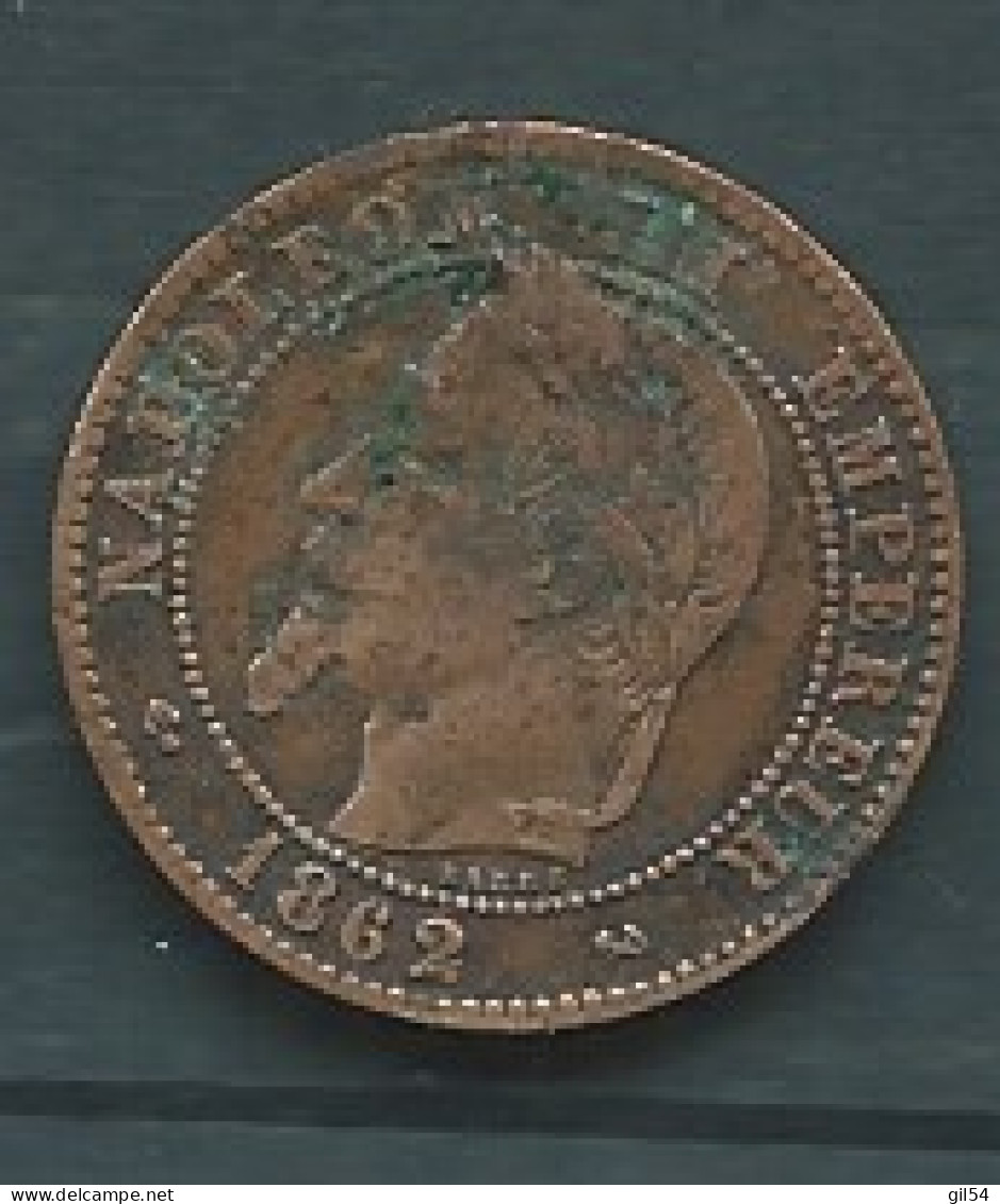 FRANCE - 2 CENTIMES 1862 K - Napoléon III - Tête Laurée ,  Pieb 25208 - 2 Centimes