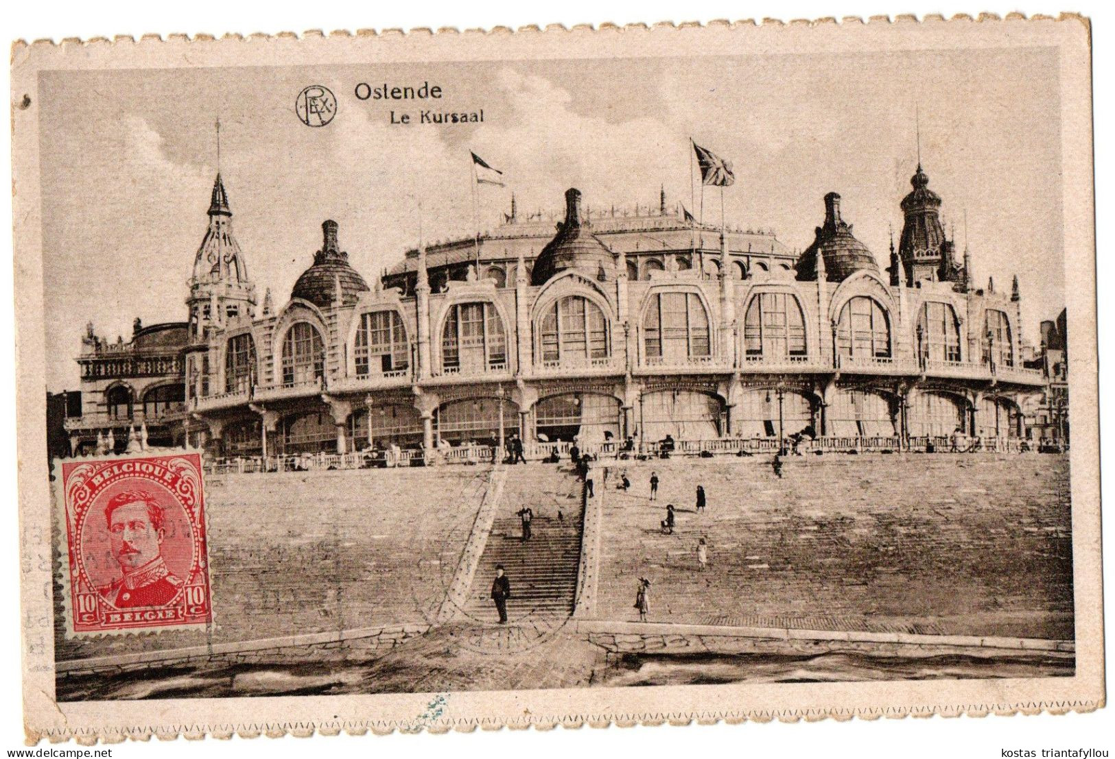 1.4.2 BELGIUM, OSTENDE DE KURSAAL, 1920, POSTCARD - Oostende