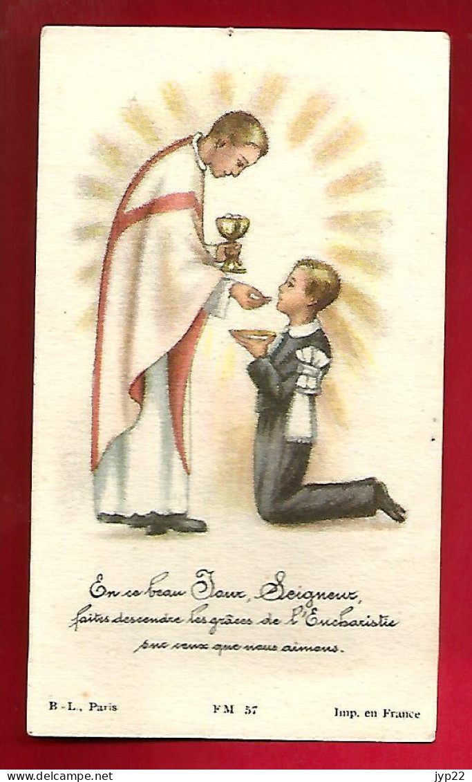 Image Pieuse Ed Bouasse Lebel FM 57 - Communion Robert Lorréad Basilique Saint Maurice 8-05-1955 Epinal - Devotieprenten