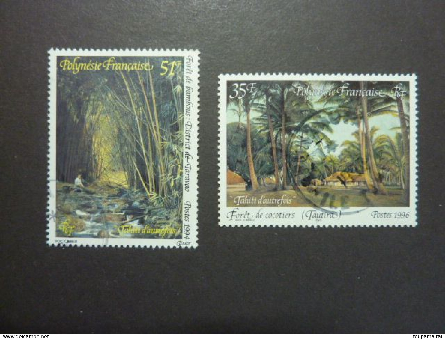 POLYNESIE FRANCAISE, Années 1994 Et 1996, YT N° 464 Et 500 Oblitérés. Timbres Grand Format - Usados