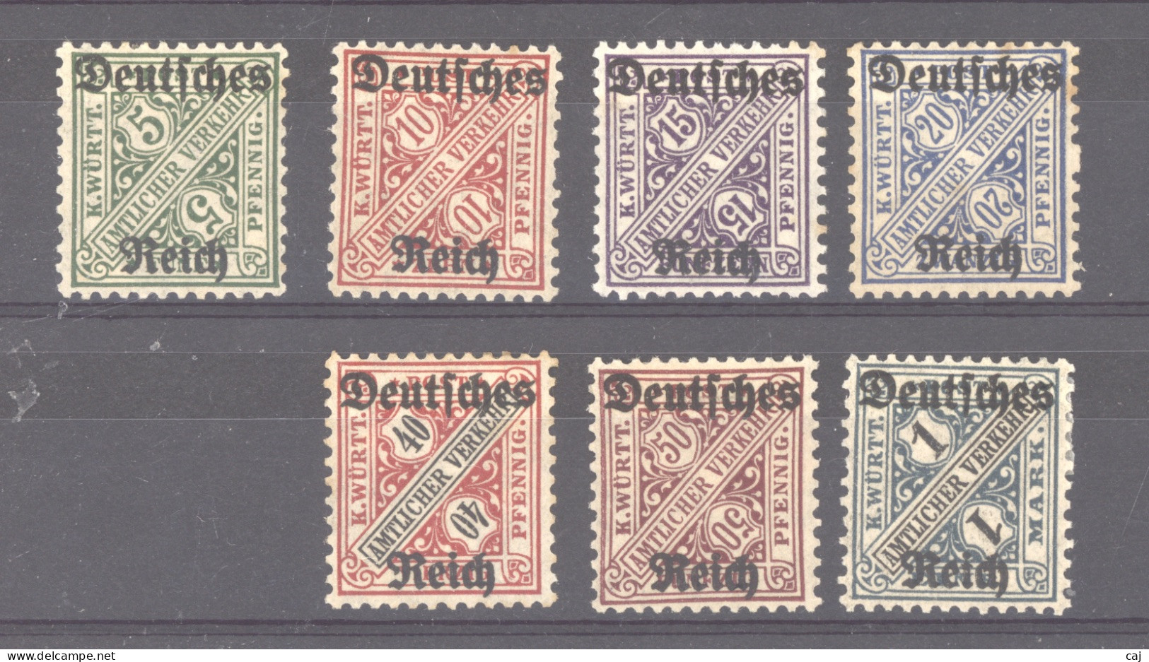 Allemagne  -  Reich  -  Service :  Mi  57-64  *  Sauf 61 - Dienstmarken