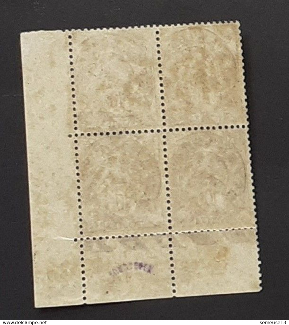 Blanc 10 C. Violet 233 Préo 43 En Bloc De 4 Coin Daté PAS CHER - 1900-29 Blanc