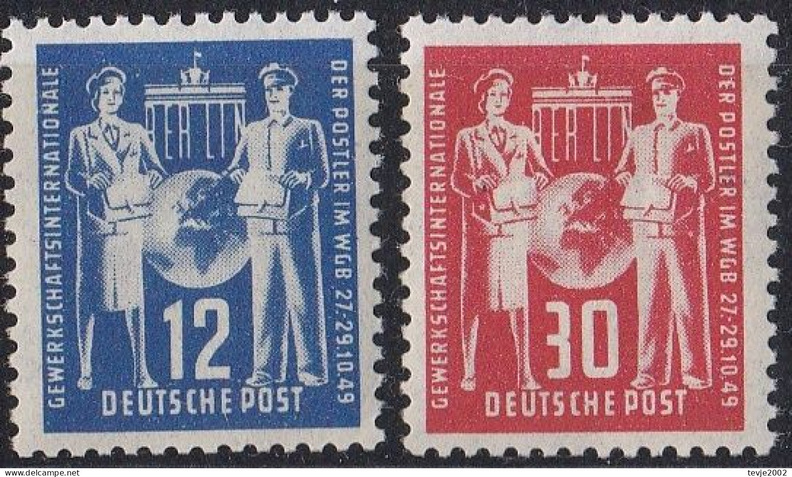 DDR 1949 - Mi.Nr. 243 - 244 - Postfrisch MNH - Nuovi