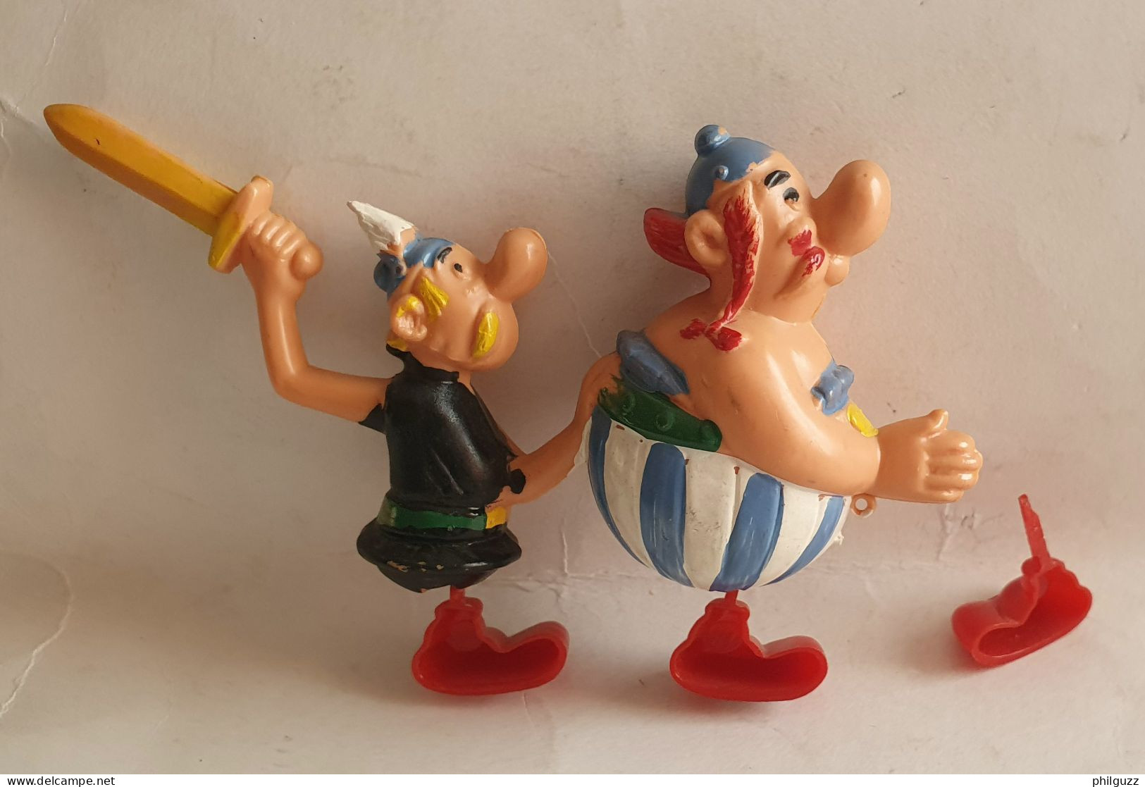 FIGURINES ASTERIX BESTSELLERS PUB Asterix MARCHEURS Gravipèdes 1967 Pieds Cassés - Asterix & Obelix