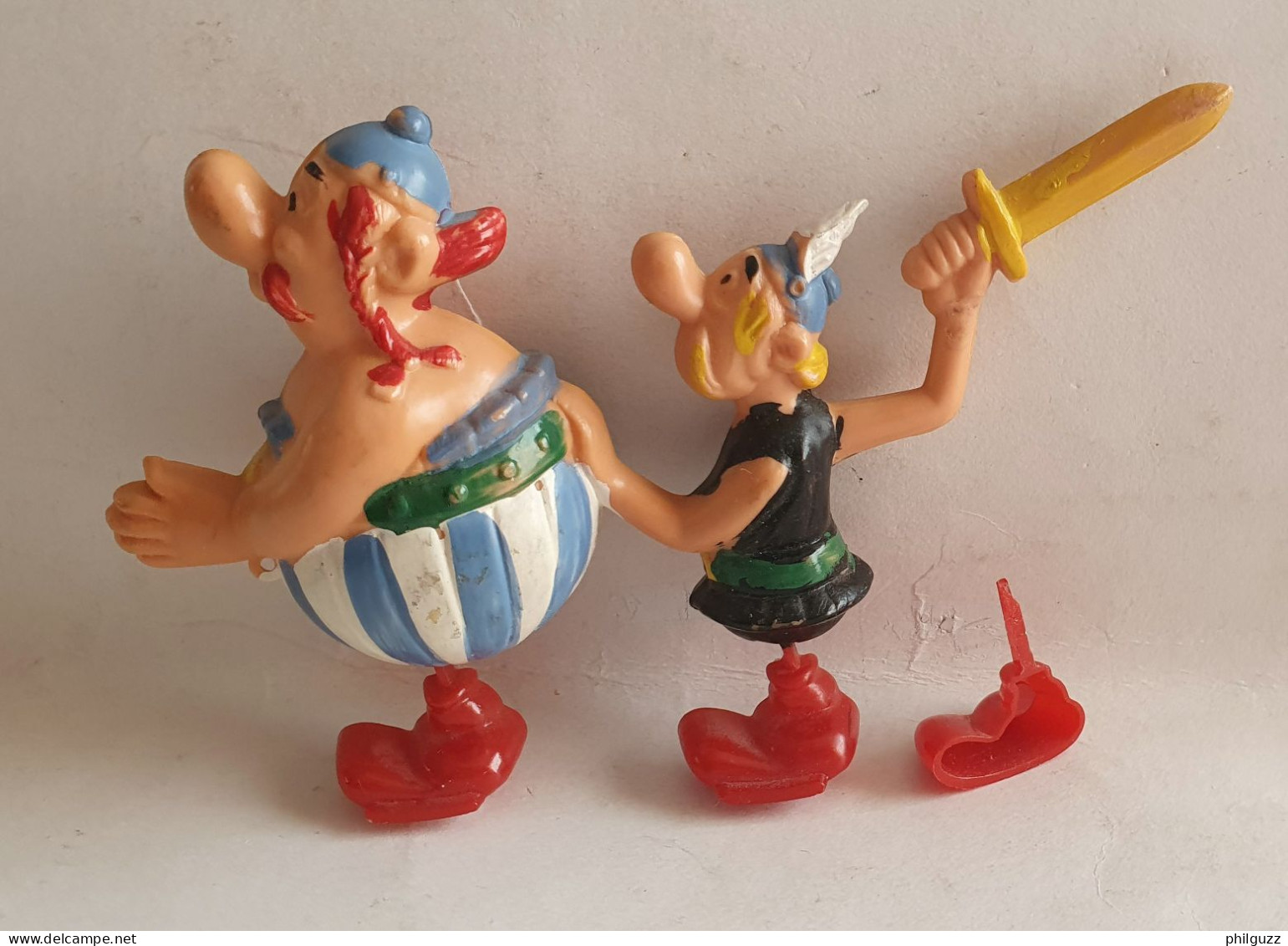 FIGURINES ASTERIX BESTSELLERS PUB Asterix MARCHEURS Gravipèdes 1967 Pieds Cassés - Asterix & Obelix