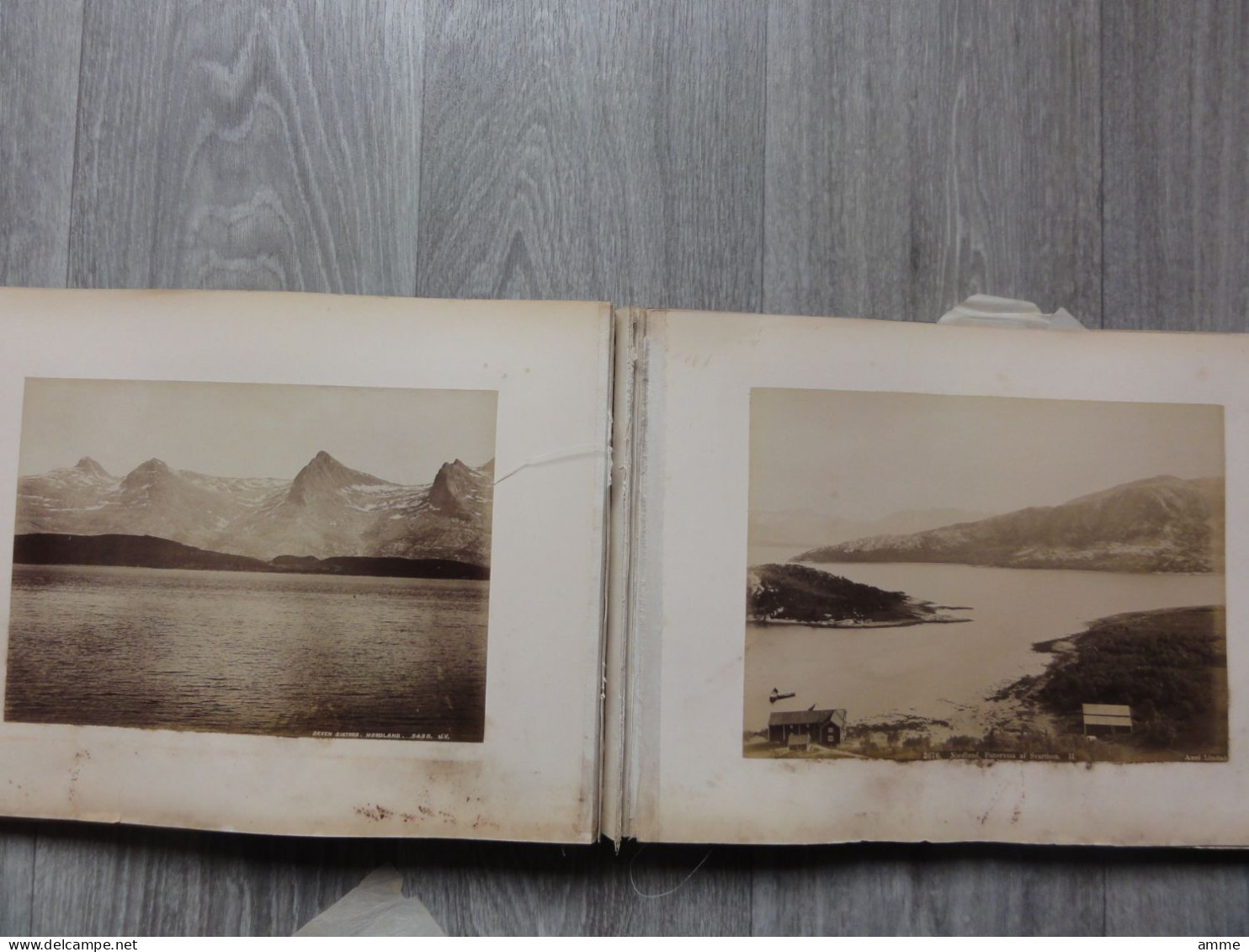 Norway *  (Old album, photo's +/- 1900) Vossevangen, Balholmen, Gudvangen, Molde, Nordland, Trondhjem, Tromsö, Hamerfest