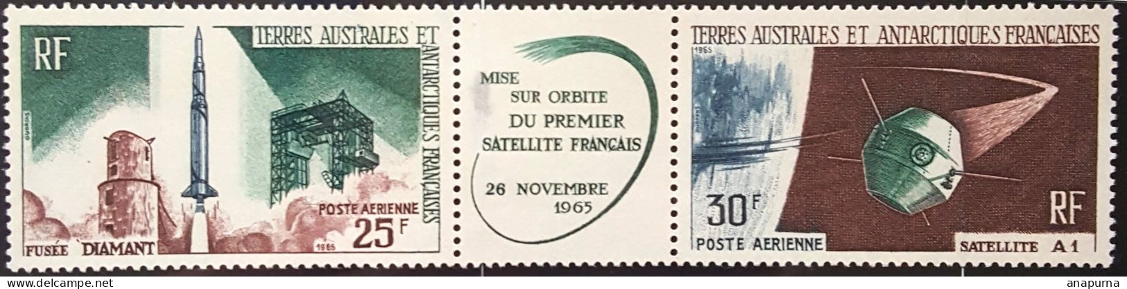 TIMBRE TAAF PA 11A Lancement Du Premier Satellite National à Hammaguir - Unused Stamps