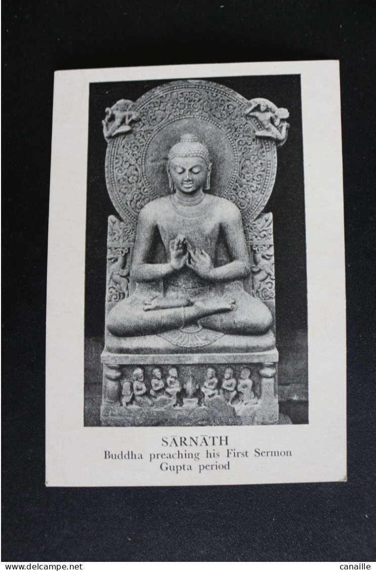 S-C 120 / Lot 2 Carte-  Sarnath - Buddha Preaching His First Sermon Gupta Period /  Sarnath - Asoka Lion-capital - - India