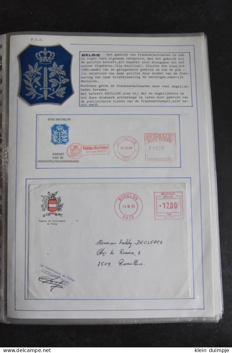 EMA, Frankeerstempels In Verband Met Politie En Rijkswacht, Freistempel Polizei, Internationaal. - Collections (with Albums)