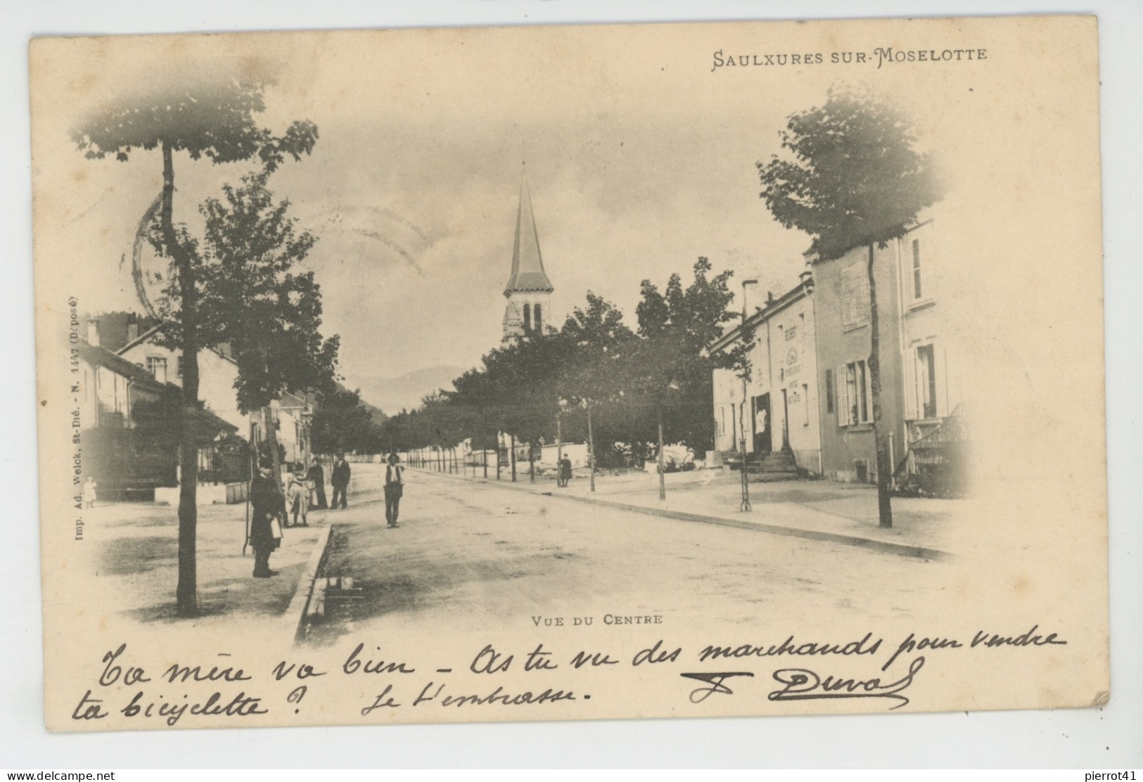 SAULXURES SUR MOSELOTTE - Vue Du Centre (1904) - Saulxures Sur Moselotte