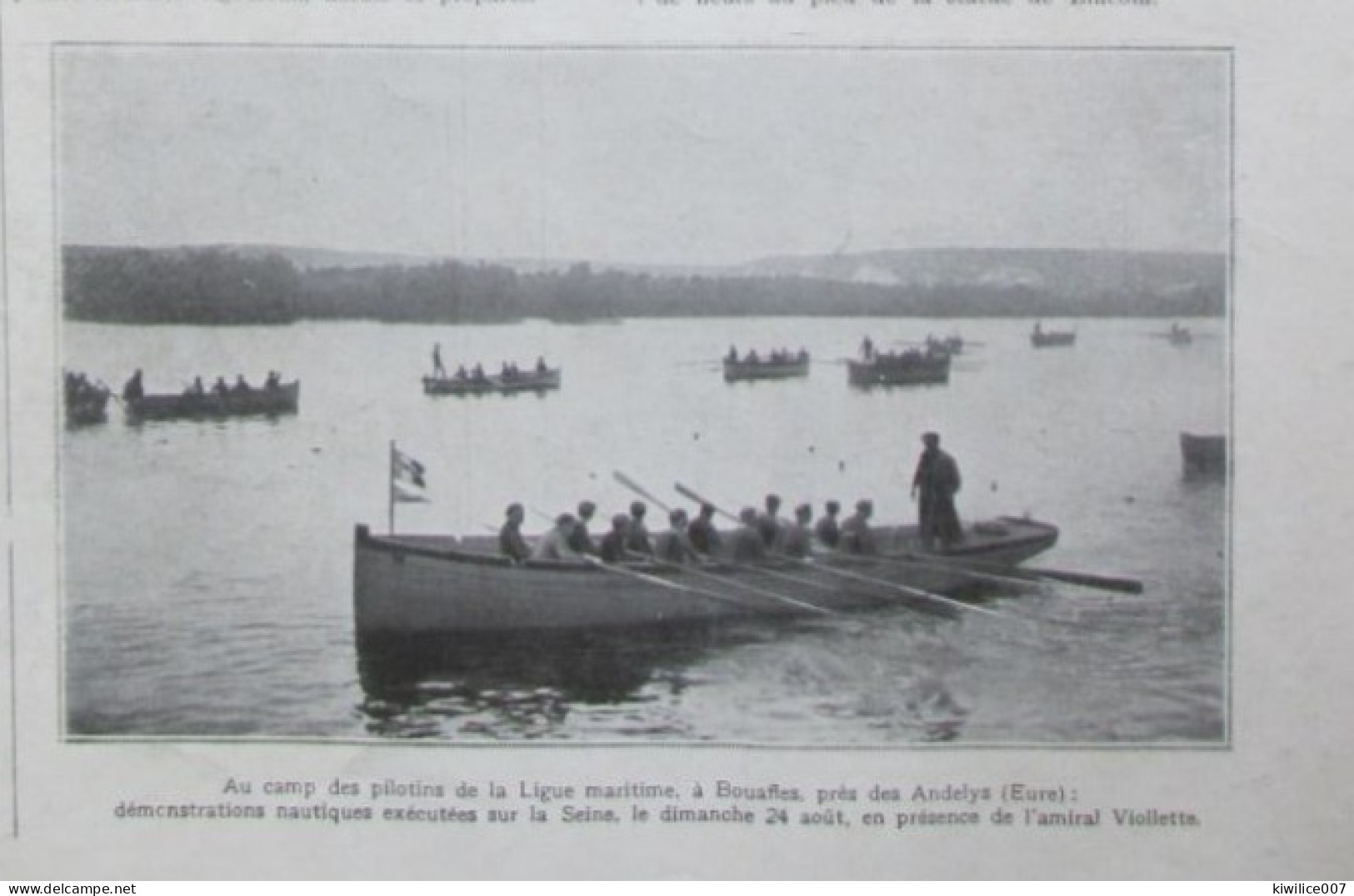 1924  BOUAFLES  Andelys  Eure  DEMONSTRATION  NAUTIQUES  Seine Camp Des Pilotins - Non Classés