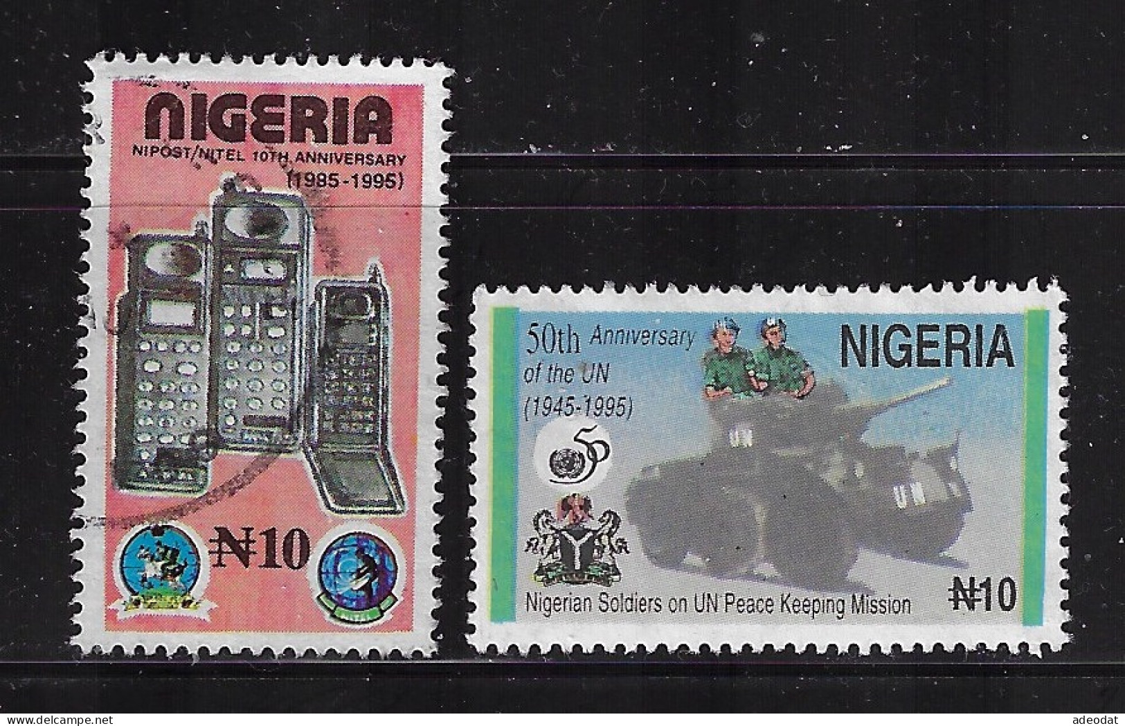 NIGERIA  1995  SCOTT#658,664 USED - Nigeria (1961-...)