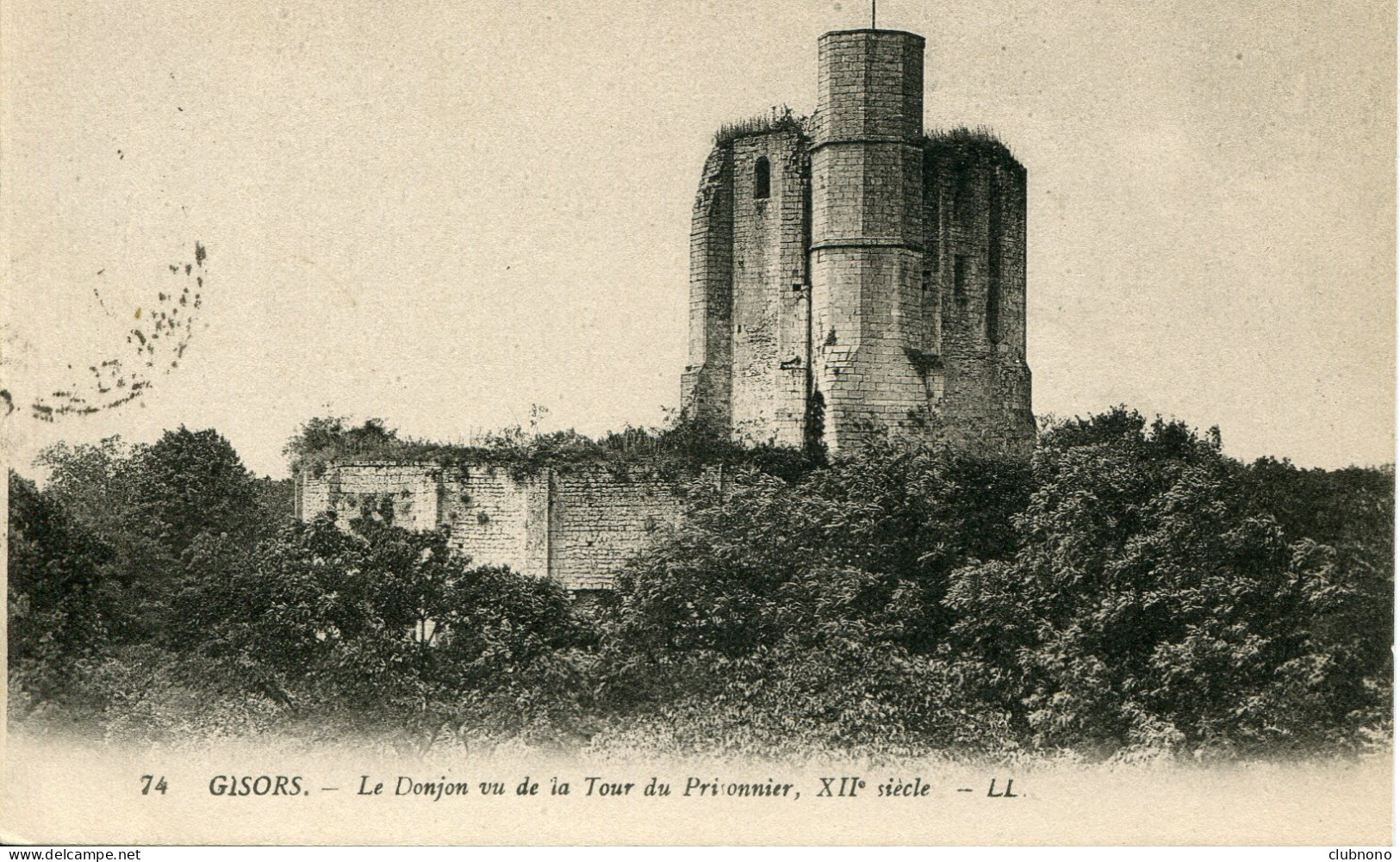 CPA -GISORS - LE DONJON VUE DE LA TOUR DU PRISONNIER - Gisors