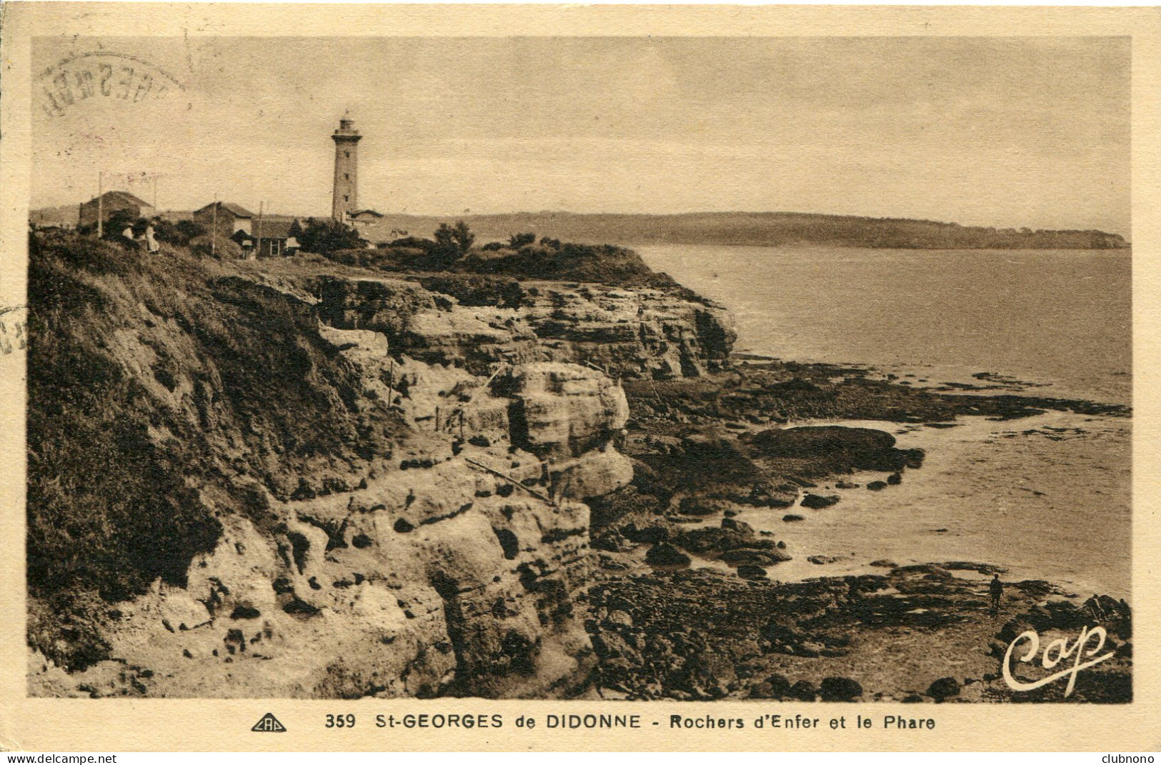 CPA - SAINT-GEORGES-DE-DIDONNE - ROCHERS D'ENFER ET LA PHARE - Saint-Georges-de-Didonne