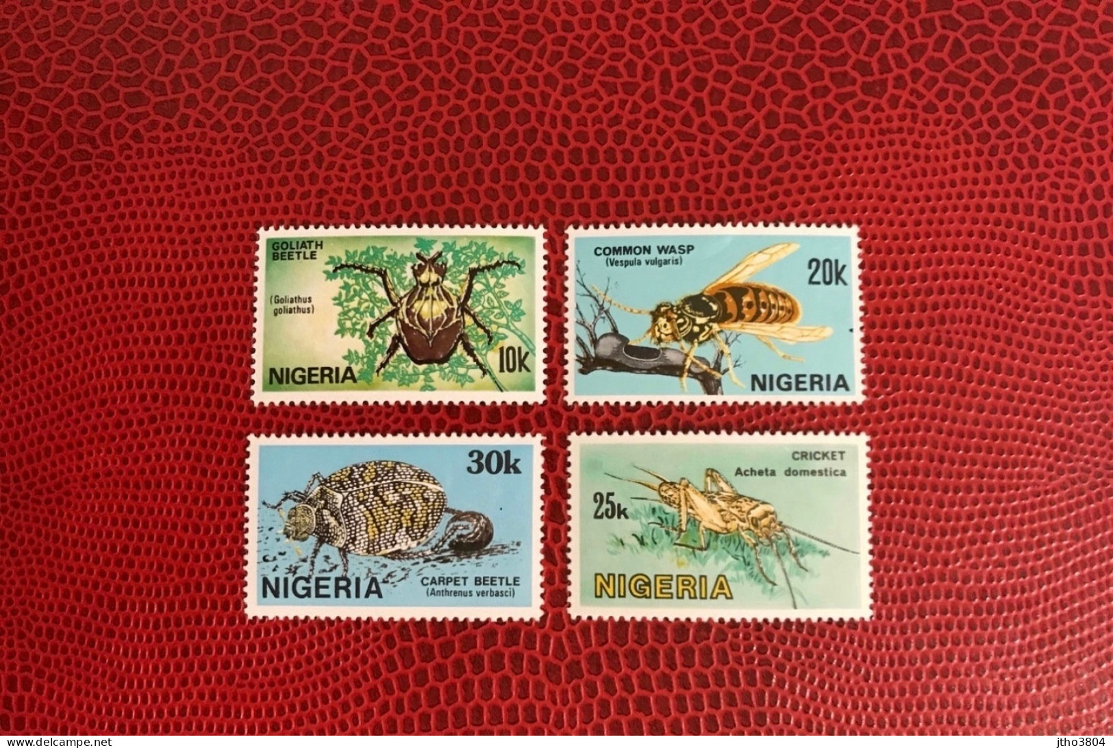 NIGERIA 1986 4v Neuf MNH ** Mi 498 / 492 Insectes Insect Insekt Inseto Insetto - Sonstige & Ohne Zuordnung