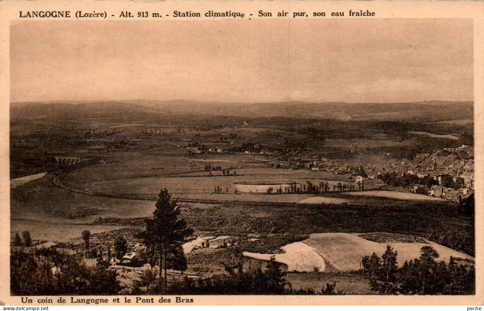 N°1135 W -cpa Langogne -un Coin De Langogne Et Le Pont Des Bras- - Langogne