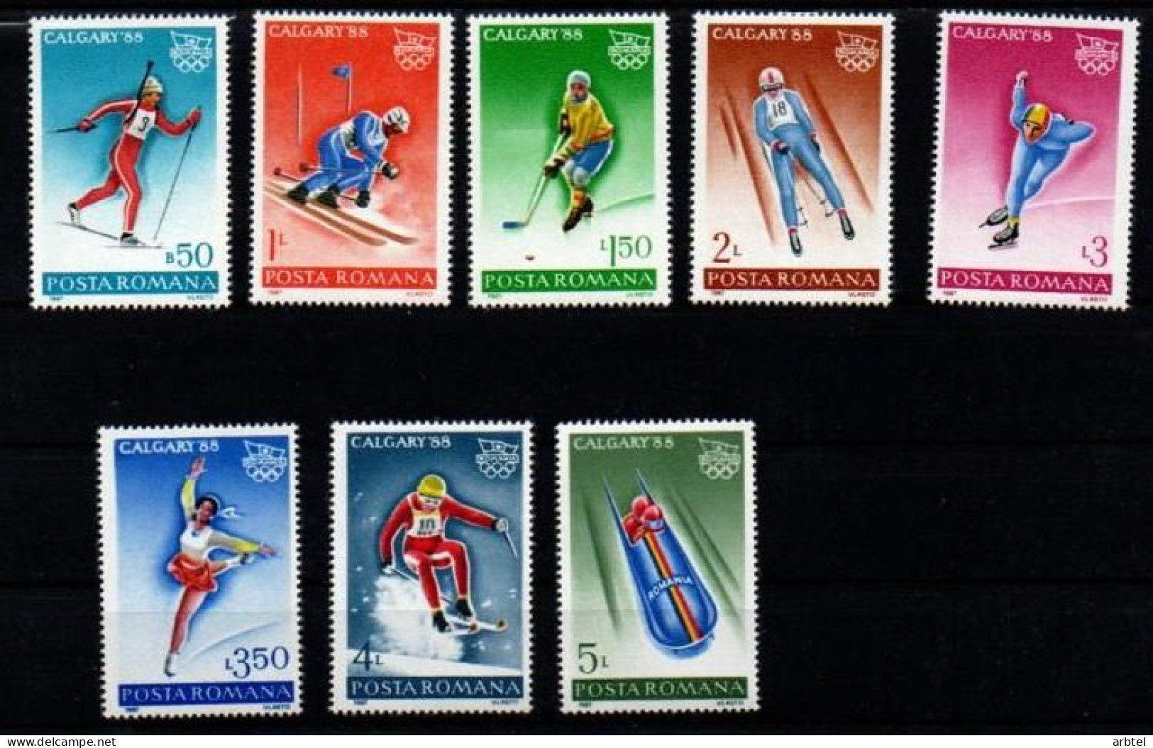 RUMANIA JUEGOS OLIMPICOS CALGARY 1988 OLYMPIC GAMES WINTER ICE SKATING SKI - Invierno 1988: Calgary