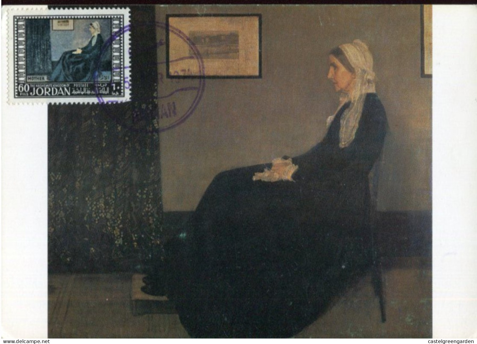 X0227 Jordan, Maximum 1974,  Painting Of  James Mac Neil Whistler, Portrait Of The Mother - Andere & Zonder Classificatie