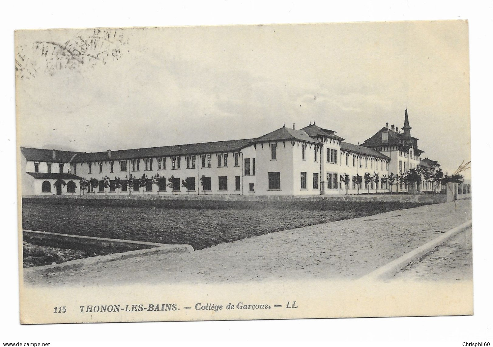 CPA Circulée En 1927 - THONON-LES-BAINS - Collège De Garçons - LL - N° 115 - - Thonon-les-Bains