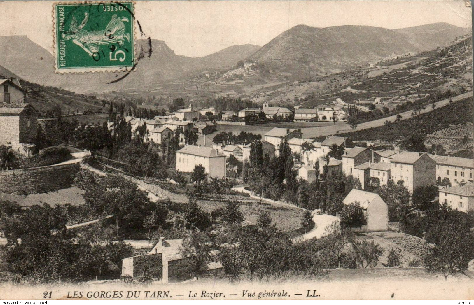 N°1136 W -cpa Le Rozier -vue Générale- - Autres & Non Classés