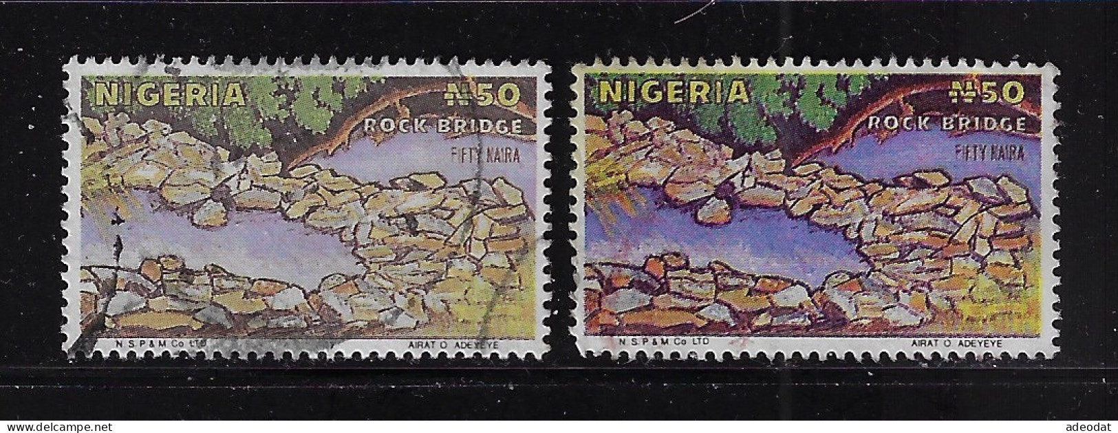NIGERIA  1990  SCOTT#560B (2) USED  CV $25.00 - Nigeria (1961-...)